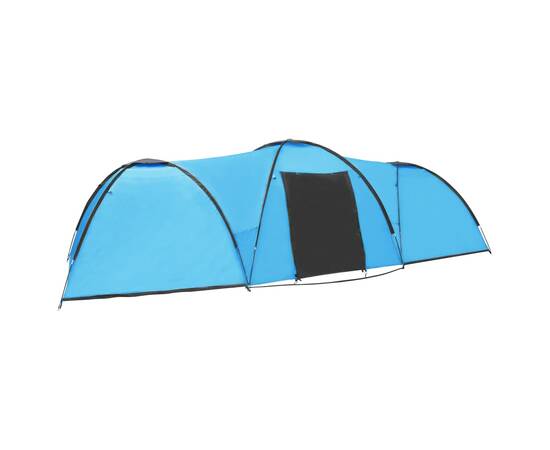 Cort camping tip iglu, 8 persoane, albastru, 650x240x190 cm, 5 image