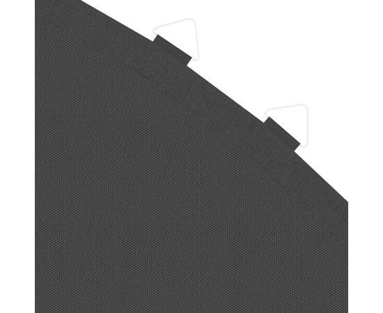 Podea de trambulină rotundă de 4,57 m, negru, material textil, 5 image