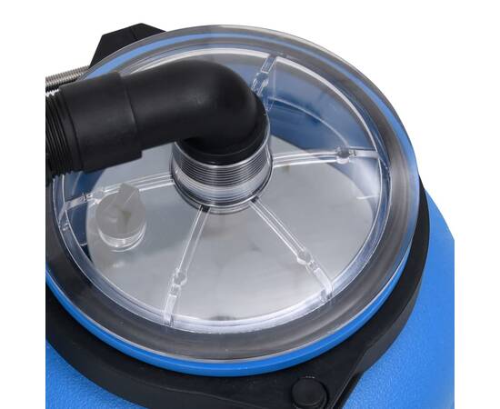 Pompă de filtrare pentru piscină, negru și albastru, 4 m³/h, 8 image