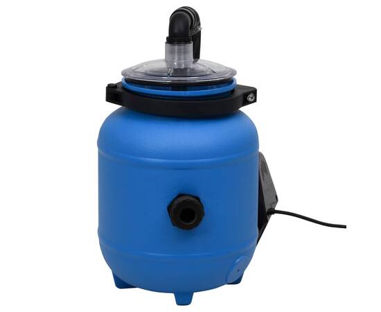 Pompă de filtrare pentru piscină, negru și albastru, 4 m³/h, 7 image