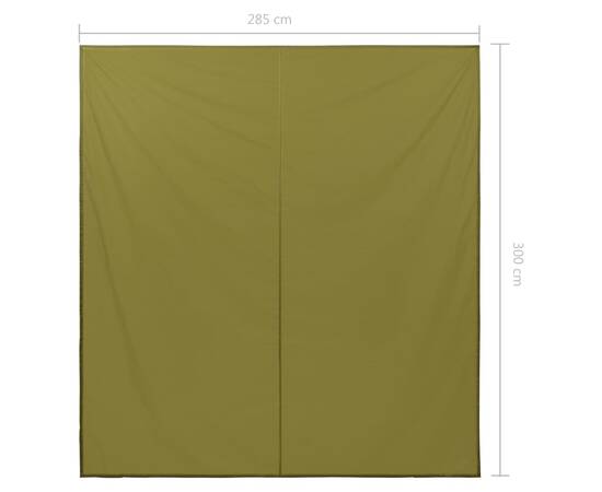 Prelată de exterior, verde, 3 x 2,85 m, 7 image