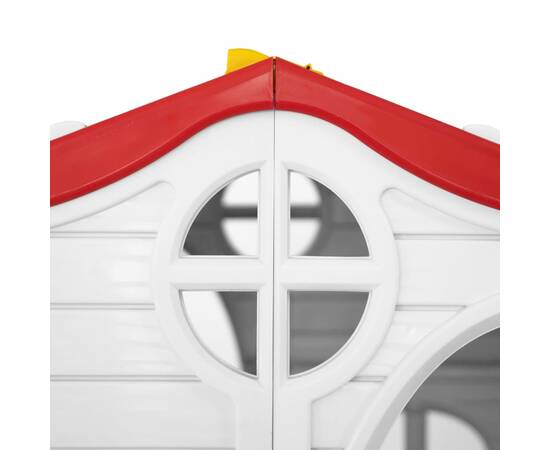 Căsuță de joacă pliabilă copii cu ușă și ferestre funcționale, 7 image