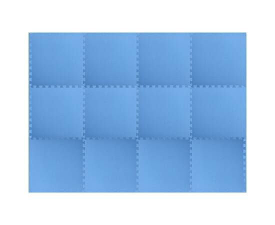 Saltele de exerciții, 12 buc., albastru, 4,32 m², spumă eva, 2 image