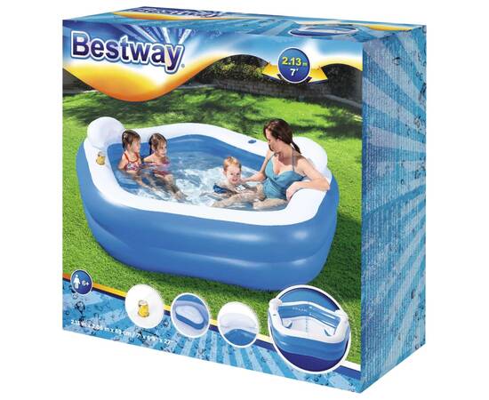 Bestway piscină family fun, 213x206x69 cm, 5 image