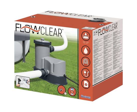 Bestway pompă de filtrare piscină flowclear, 5678 l/h, 8 image