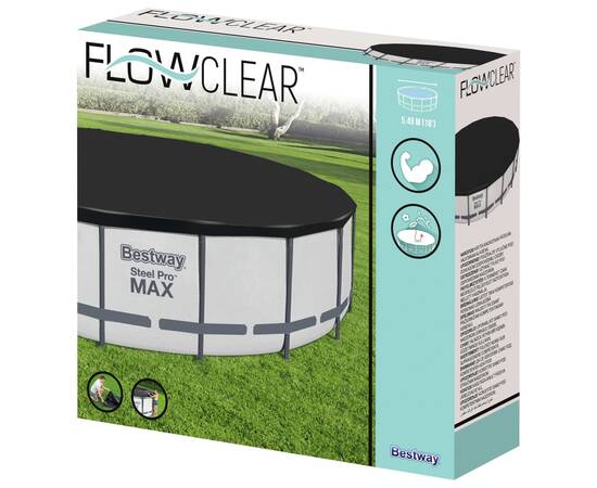 Bestway prelată de piscină fast set flowclear, 555 cm, 2 image