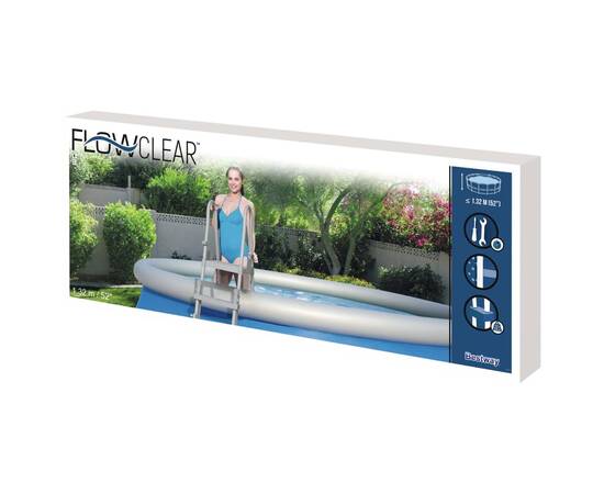 Bestway scară de siguranță piscină cu 4 trepte flowclear, 132 cm, 6 image