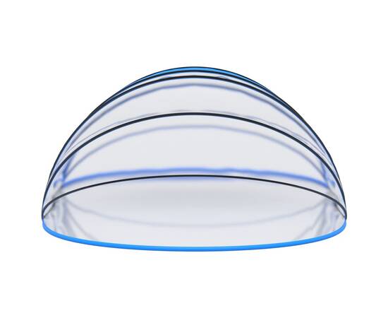 Cupolă pentru piscină, 620x410x205 cm, oval, 4 image