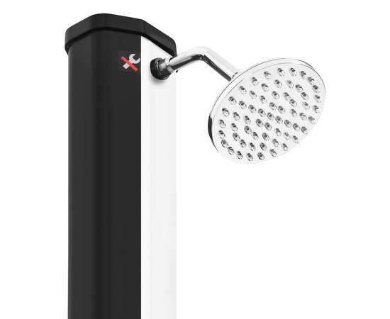 Duș solar de exterior cu cap de duș și robinet, 35 l, 10 image