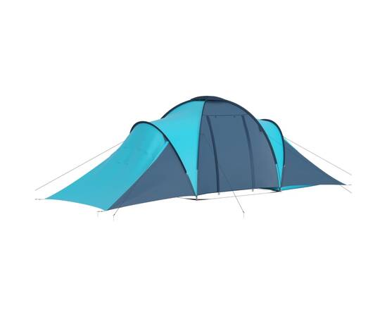 Cort camping, 6 persoane, albastru și bleu, 5 image