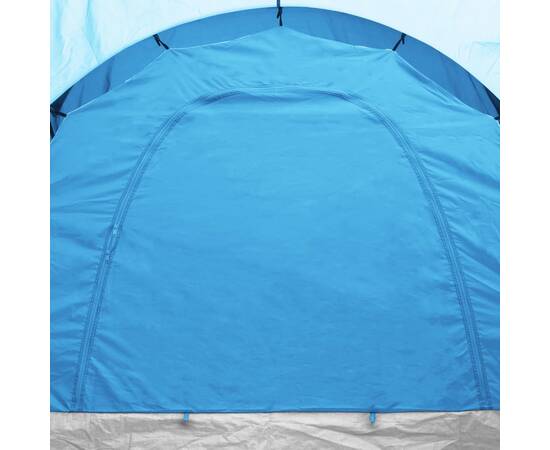 Cort camping, 6 persoane, albastru și bleu, 3 image