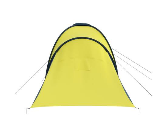Cort camping, 6 persoane, albastru și galben, 7 image