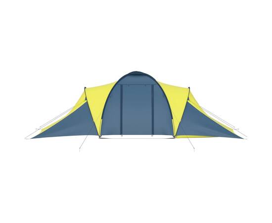 Cort camping, 6 persoane, albastru și galben, 6 image