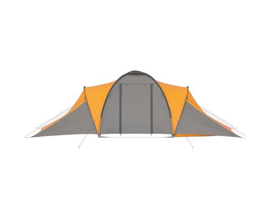 Cort camping, 6 persoane, gri și portocaliu, 6 image
