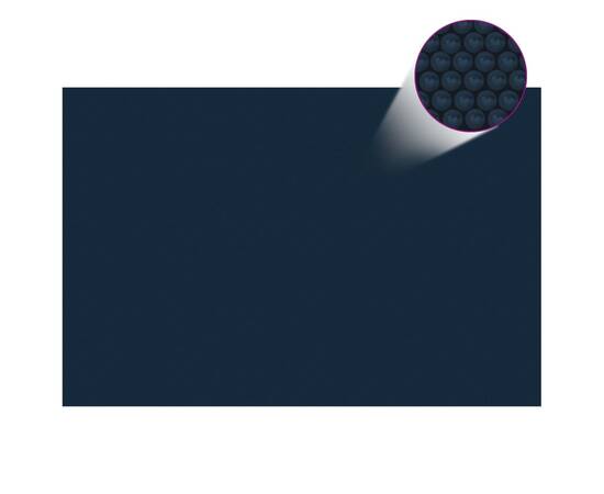 Folie solară piscină, plutitoare, negru/albastru 300x200 cm pe, 3 image