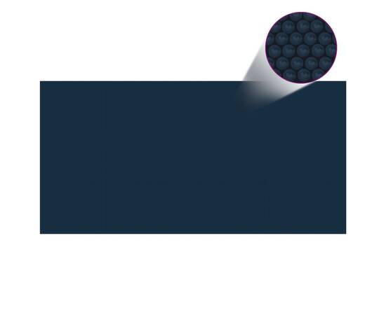 Folie solară piscină, plutitoare, negru/albastru 975x488 cm pe, 3 image