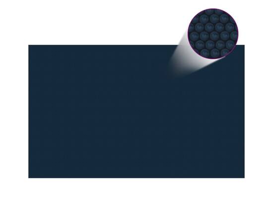 Folie solară plutitoare de piscină negru/albastru 260x160 cm pe, 3 image