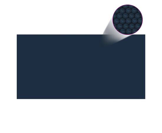 Folie solară plutitoare piscină, negru/albastru, 1000x500 cm pe, 3 image