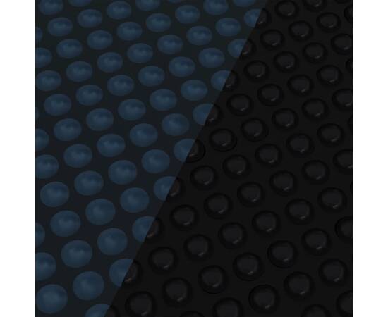 Folie solară plutitoare piscină, negru/albastru, 450x220, pe, 2 image