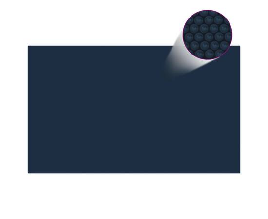 Folie solară plutitoare piscină, negru/albastru,1000x600 cm,pe, 3 image