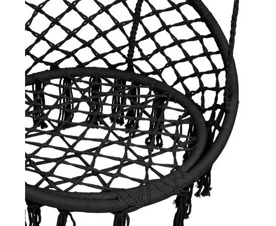 Scaun balansoar hamac, antracit, 80 cm, 4 image