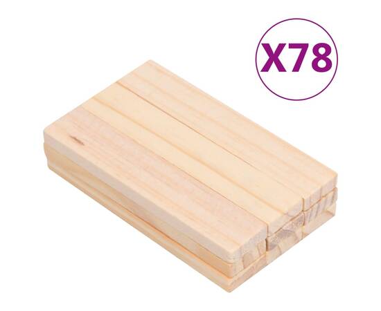 Set bloc de construit din lemn, 150 de bucăți, lemn masiv pin, 7 image