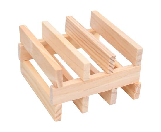 Set bloc de construit din lemn, 150 de bucăți, lemn masiv pin, 3 image