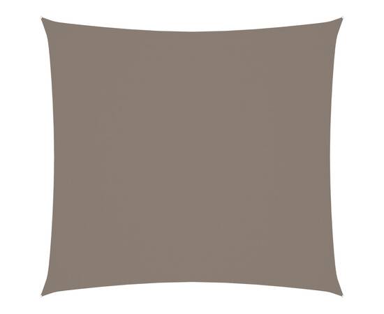 Pânză parasolar, gri taupe, 4,5x4,5 m, țesătură oxford, pătrat