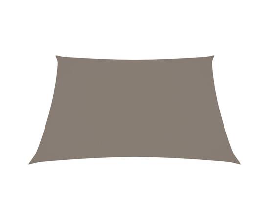 Pânză parasolar, gri taupe, 4,5x4,5 m, țesătură oxford, pătrat, 3 image