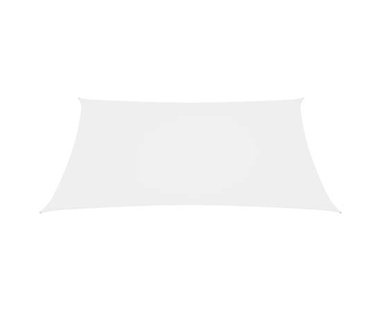 Parasolar, alb, 4x4 m, țesătură oxford, pătrat, 3 image