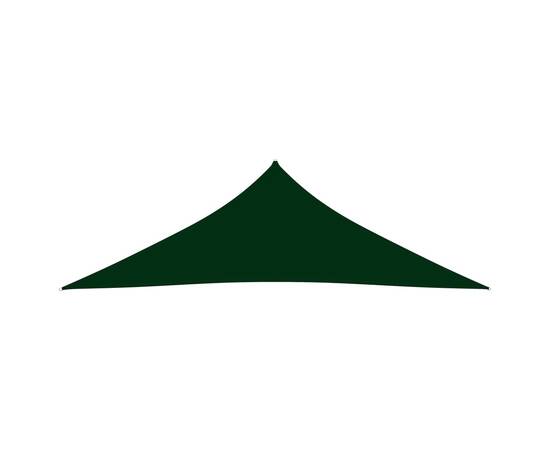 Parasolar, verde, 3,5x3,5x4,9 m, țesătură oxford, triunghiular, 3 image