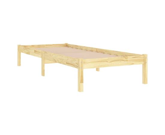 Cadru de pat, 100x200 cm, lemn masiv de pin, 4 image
