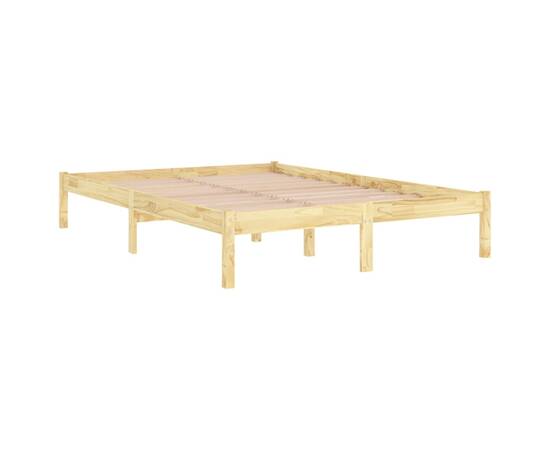 Cadru de pat, 160x200 cm, lemn de pin masiv, 4 image