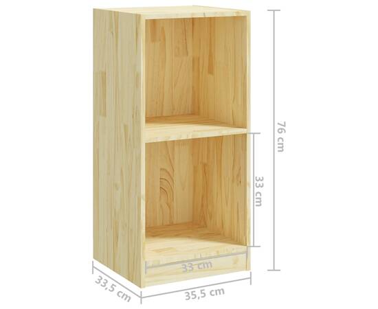 Dulap lateral, 35,5x33,5x76 cm, lemn masiv de pin, 8 image