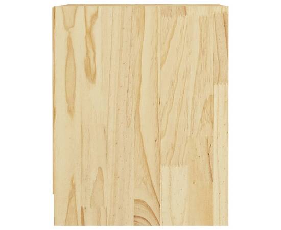 Noptiere, 2 buc., 35,5x33,5x41,5 cm, lemn masiv de pin, 8 image