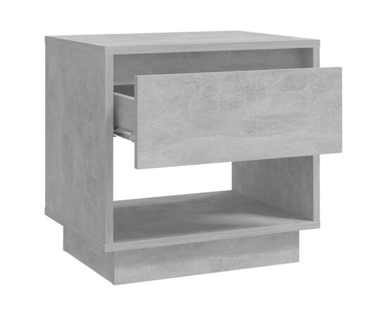 Noptiere, 2 buc., gri beton, 45x34x44 cm, pal, 6 image