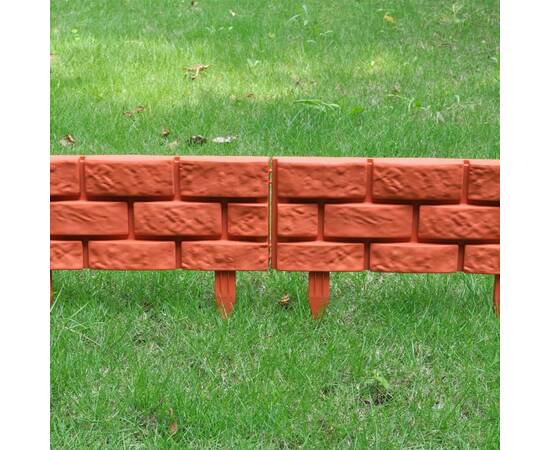Gard pentru peluză model cărămidă 11 buc, 3 image