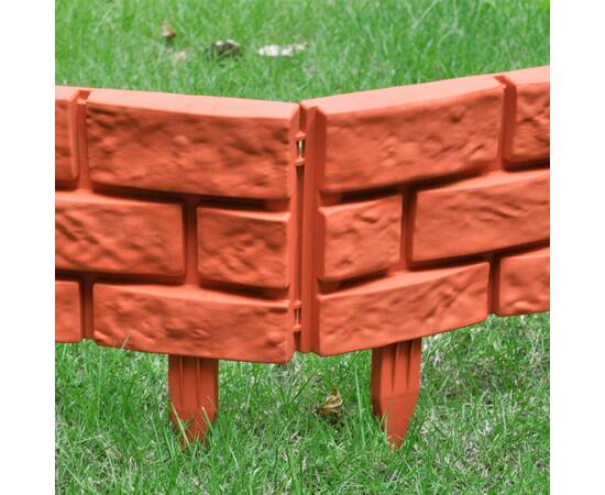 Gard pentru peluză model cărămidă 11 buc, 4 image