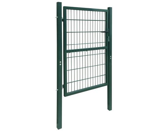 Poartă pentru gard 2d (simplă), verde, 106x170 cm, 2 image
