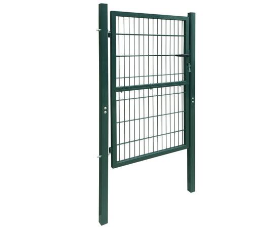Poartă pentru gard 2d (simplă), verde, 106x190 cm, 2 image