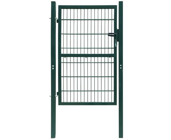 Poartă pentru gard 2d (simplă), verde, 106x210 cm