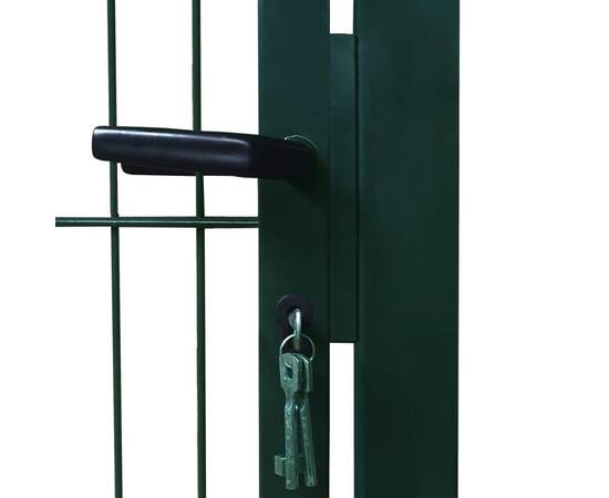 Poartă pentru gard 2d (simplă), verde, 106x210 cm, 6 image