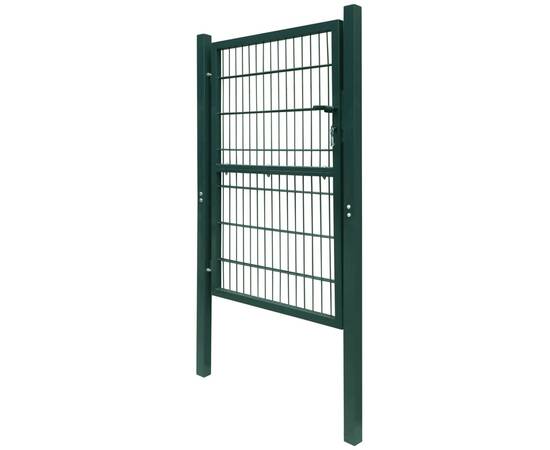 Poartă pentru gard 2d (simplă), verde, 106x210 cm, 3 image