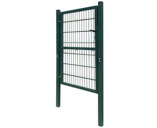 Poartă pentru gard 2d (simplă), verde, 106x230 cm, 3 image