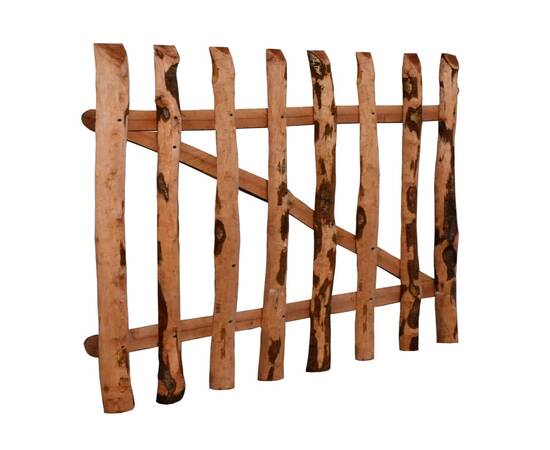 Poartă de gard simplă, din lemn de alun, 100 x 60 cm, 3 image