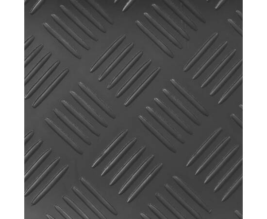 Covor de cauciuc anti-alunecare, 1,5x2 m, 3 mm, pătrat striat, 2 image