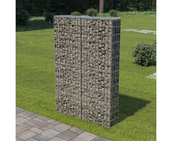 Perete gabion cu capace, 100 x 20 x 150 cm, oțel galvanizat