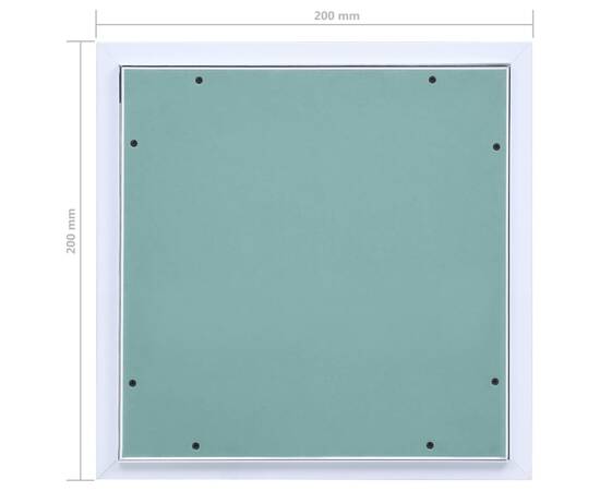 Trapă de acces din gips-carton, cadru de aluminiu, 200 x 200 mm, 8 image