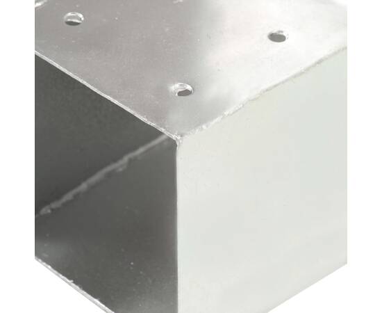 Conectori de grindă, formă t, 4 buc, 71x71 mm, metal galvanizat, 6 image