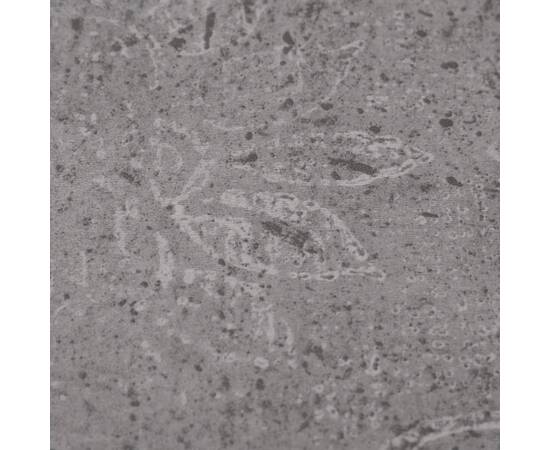 Plăci de pardoseală, maro ciment, 5,26 m², pvc, 2 mm, 3 image
